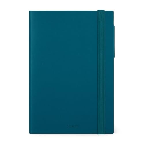 16-MONTH DIARY - 2024/2025 - MEDIUM DAILY DIARY - TEAL BLUE