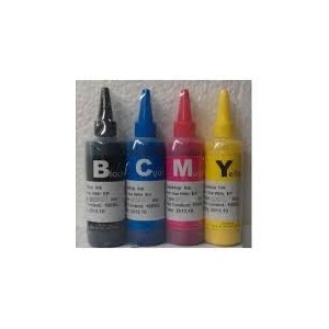 4 FLACONI INCHIOSTRO da 100 ml EPSON BK-C-M-Y SUBLIMATICO NO OEM