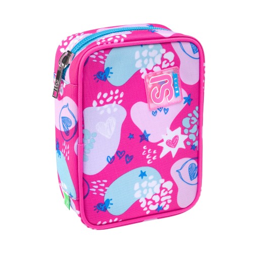 Speed Case Astuccio 1 Zip SJ Gang Pinkfur Seven con Apertura Scomparti Interna