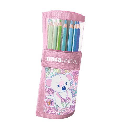 Rotolo Tinta Unita 24 Pastelli+ Matita Glamour Koala