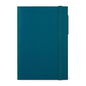 Legami - Agenda 2025 Settimanale e Giornaliera Large, 12 Mesi 17 x 24 cm, Teal Blue