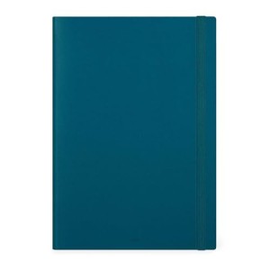 Legami - Agenda Giornaliera Grande, 13 Mesi Maxi, Chiusura con Elastico, Piano ferie, Rubrica, 21 x 29,7 cm, Teal Blue