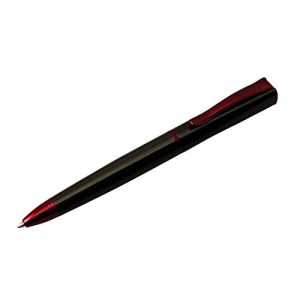 PENNA MONTEVERDE IMPRESSA GUN METAL RED TRIM SFERA MV29875