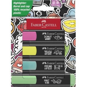 Astuccio da 4 Evidenziatori Set Graffiti Faber-Castell