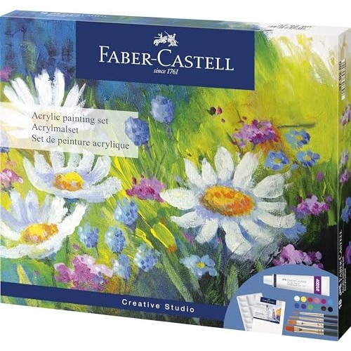 Set per Pittura Acrilica 18 Pezzi Faber-Castell