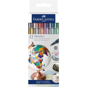 Astuccio 12 Marker Metallic Faber-Castell