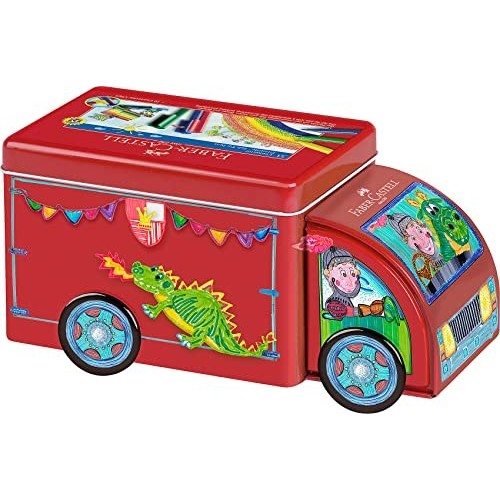 Camioncino in metallo con 33 pennarelli Connector Pens Faber-Castell