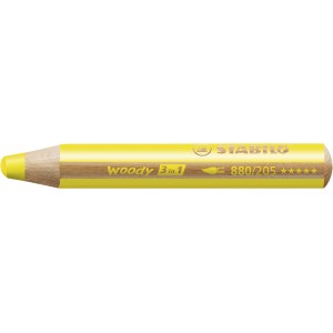 Matita colorata Multi-Funzione - STABILO woody 3 in 1 - Giallo