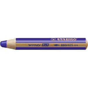 Matita colorata Multi-Funzione - STABILO woody 3 in 1 - Blu Oltremare