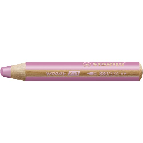 Matita colorata Multi-Funzione - STABILO woody 3 in 1 - Rosa