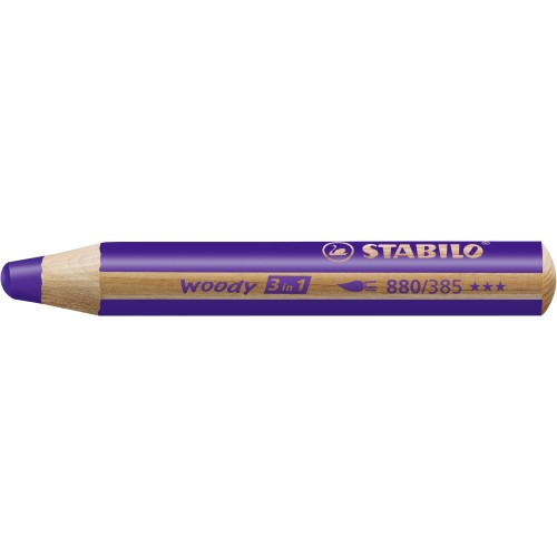 Matita colorata Multi-Funzione - STABILO woody 3 in 1 - Viola profondo