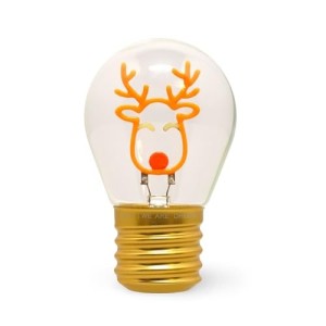 Lampada da Tavolo Reindeer a Forma di Lampadina - Bulb Fiction Natale Legami