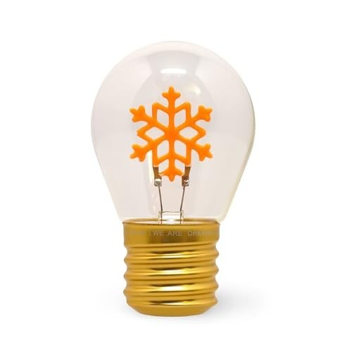 Lampada da Tavolo Snowflake a Forma di Lampadina - Bulb Fiction Natale Legami