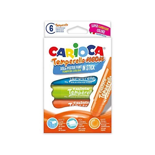 Temperello Neon Carioca scatola da 6pz