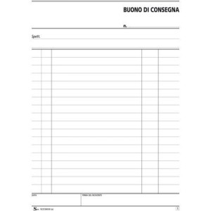 BUONI CONSEGNA 33X3 COPIE AUTORICALCANTE 22,5X14,8 VERTICALE