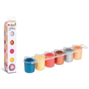 Vaschetta Tempere Primo 6 Colori Assortiti Metallizzati 6x25ml Made in Italy