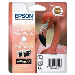 Cartuccia Epson T0870 Glossy Optimizer Twin Pack originale