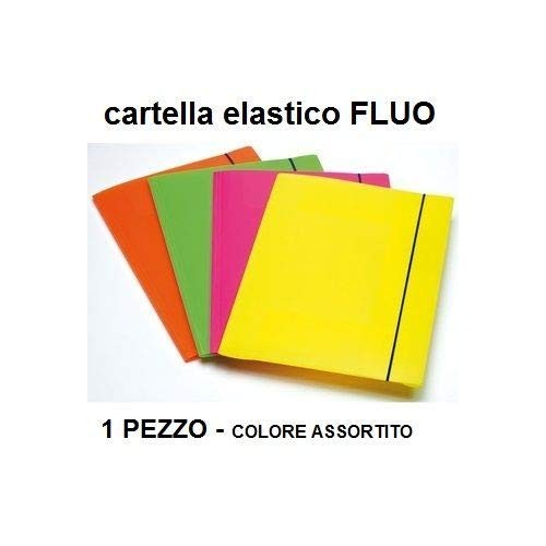 Cartellina 3 Lembi con Elastico in PPL Fluo