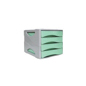 Cassettiera 4 Cassetti Arda Pastel Verde Pastello