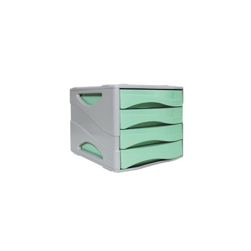 Cassettiera 4 Cassetti Arda Pastel Verde Pastello