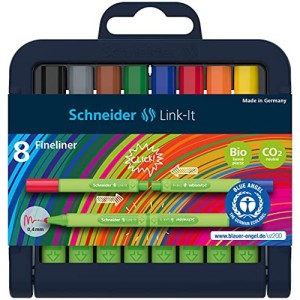 Astuccio Schneider 8 Fineliner Link-It