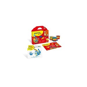 Giotto Bebe' Colori A Dita 3 vasetti da 100gr + Activity book + grembiule