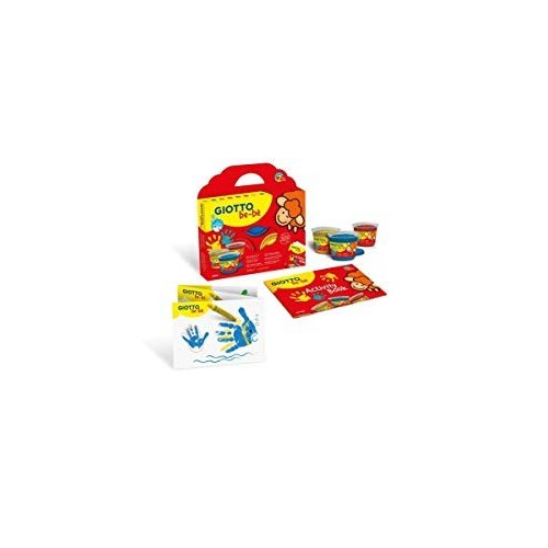 Giotto Bebe' Colori A Dita 3 vasetti da 100gr + Activity book + grembiule