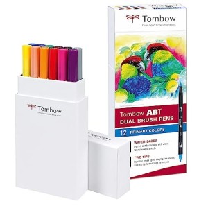 Astuccio 12pz ABT Dual Brush Tombow Colori Primari