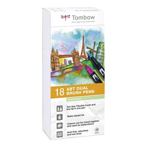 Astuccio 18pz ABT Dual Brush Tombow Colori Pastello