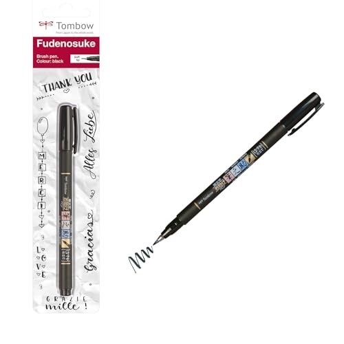 Marker Fudenosuke Soft Tombow Nero