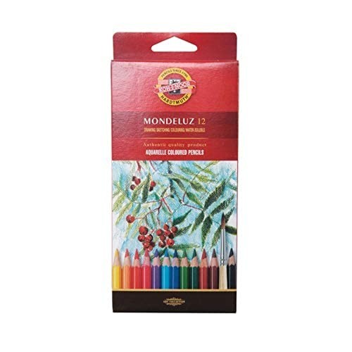 Pastelli Matite Colorate Acquerellabili Mondeluz Koh-i-noor da 12pz