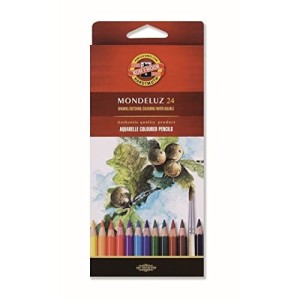 Pastelli Matite Colorate Acquerellabili Mondeluz Koh-i-noor da 24pz