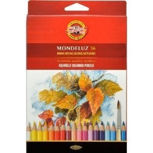 Pastelli Matite Colorate Acquerellabili Mondeluz Koh-i-noor da 36pz