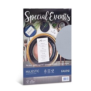 Favini Special Events Majestic Argento 250gr 10ff Carta Metallizata