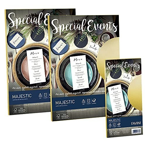 Favini Special Events Majestic Crema 120gr 20ff Carta Metallizata