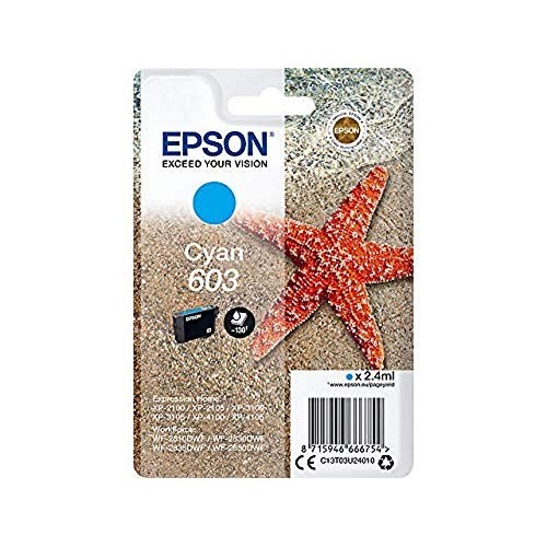 CARTUCCIA ORIGINALE EPSON C13T03U24010 603 C