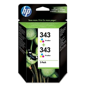 CARTUCCIA ORIGINALE HP 343+343 COLORE TWINPACK (CB332EE)