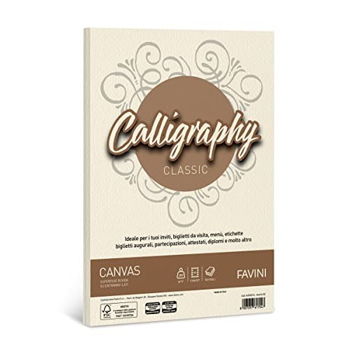 Favini Calligraphy Canvas Avorio 200gr 50ff