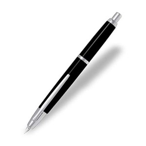 Penna Pilot Capless Nero St.Rhodium Stilografica con Astuccio