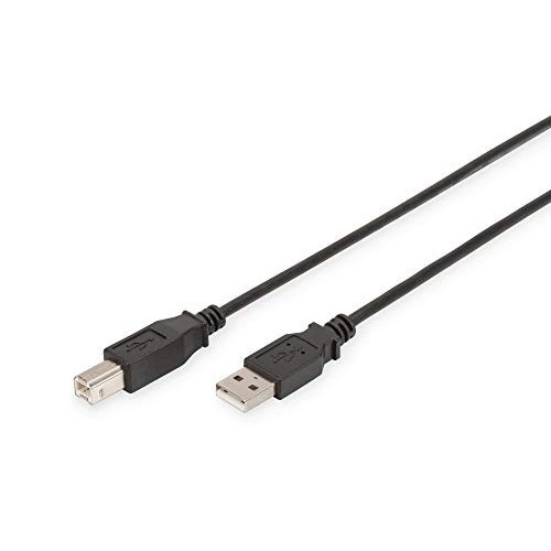 CAVO USB 2.0 CONNETTORI A-B, LUNGHEZZA MT. 1,80 COLORE NERO PER STAMPANTI