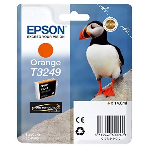 CARTUCCIA EPSON T3249 ORANGE ORIGINALE 14 ML C13T32494010