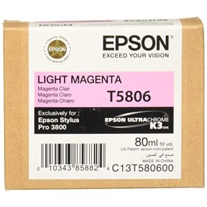 CARTUCCIA EPSON T5806 LIGHT MAGENTA ORIGINALE SCADUTA 80ML