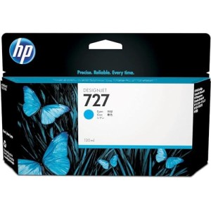 CARTUCCIA HP 727 CIANO ORIGINALE SCADUTA B3P19A