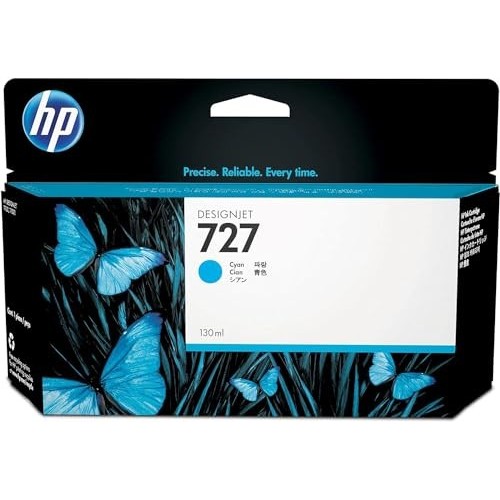 CARTUCCIA HP 727 CIANO ORIGINALE SCADUTA B3P19A