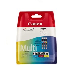 CARTUCCIA ORIGINALE CANON CLI-526C + CLI-526M + CLI-526Y MULTIPACK