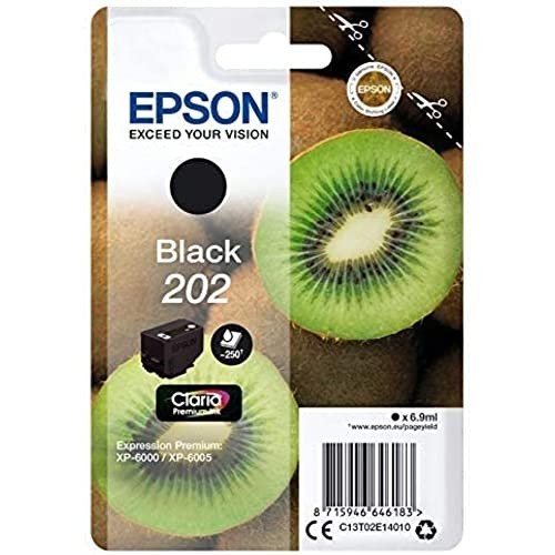 CARTUCCIA ORIGINALE EPSON 202 BLACK BK C13T02E14010