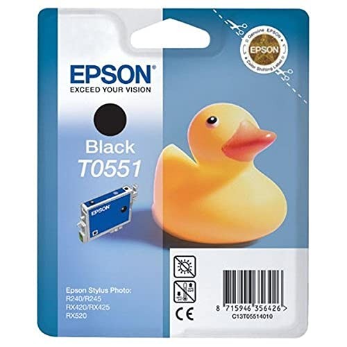 CARTUCCIA ORIGINALE EPSON C13T05514010 T0551 NERO