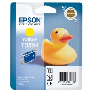 CARTUCCIA ORIGINALE EPSON C13T05544010 T0554 YELLOW