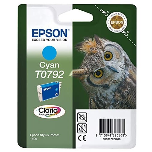 CARTUCCIA ORIGINALE EPSON C13T07924010 T0792 CIANO