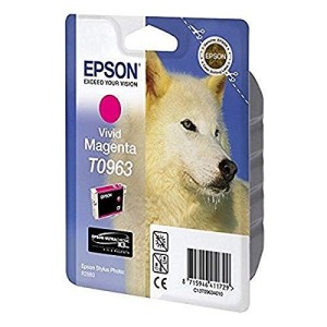 CARTUCCIA ORIGINALE EPSON C13T09634010 T0963 VIVID MAGENTA